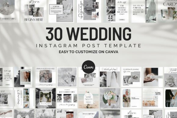 Download Free Wedding Instagram Canva Templates - Instagram Collection