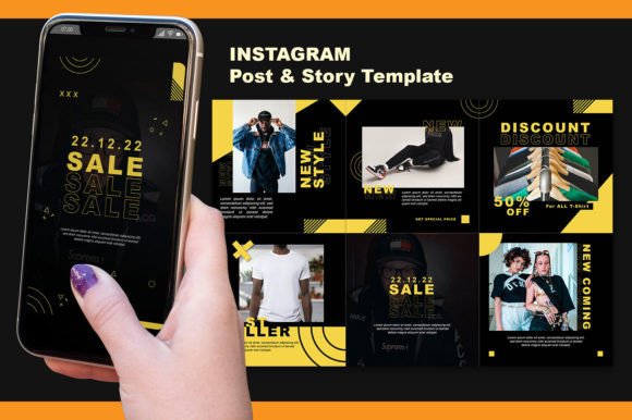 Download Instagram Template Black  Streetwear - Instagram Collection