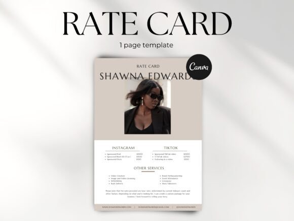 Download Instagram &amp; TikTok Rate Card - Instagram Collection