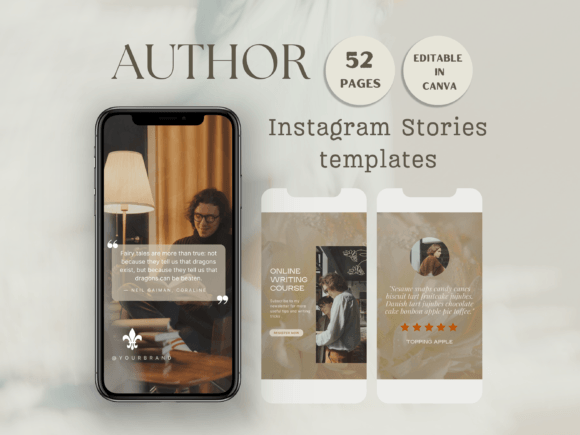 Download Author Instagram Story Post Template - Instagram Collection