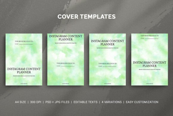 Download Instagram Content Planner Cover Template - Instagram Collection