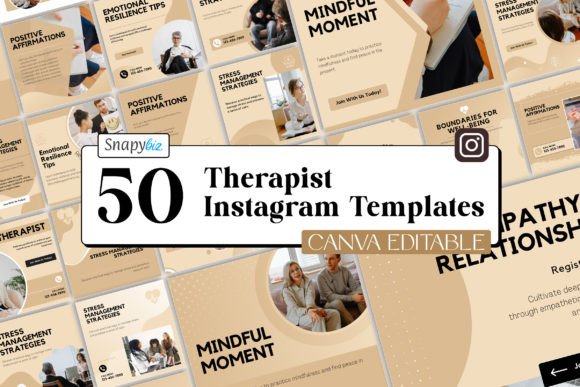Download Therapist Instagram Canva Templates - Instagram Collection