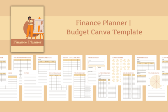 Download Finance Planner | Budget Canva Template - Finance Collection