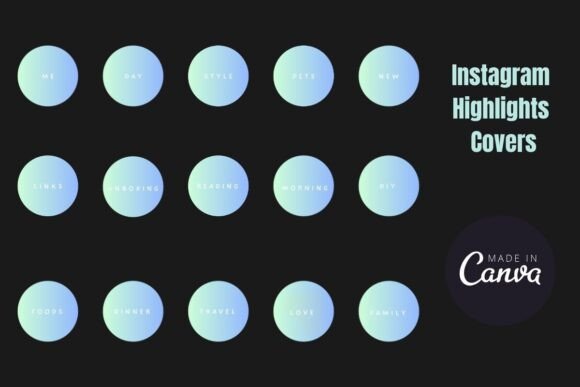 Download Blue Gradient Instagram Highlight Covers - Instagram Collection