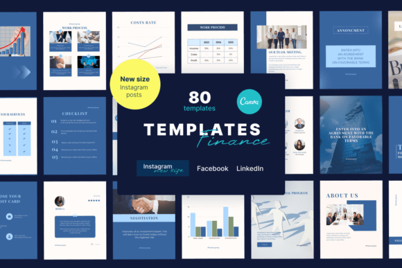 Download Finance Canva Templates Bundle - Finance Collection