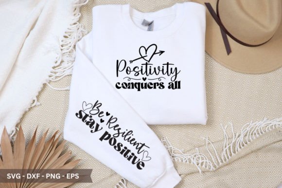 Download Positivity Conquers All Sleeve SVG - Premium Resources