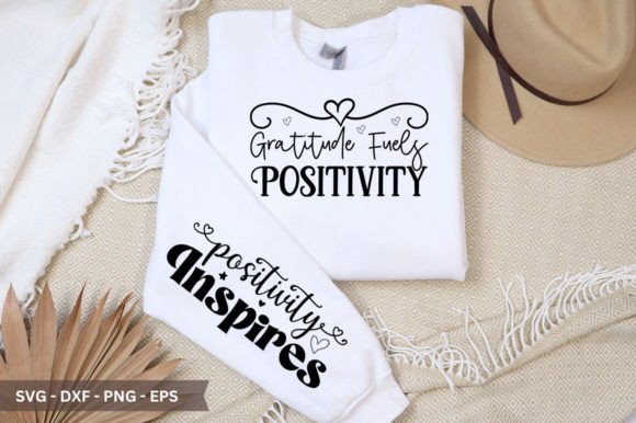 Download Gratitude Fuels Positivity Sleeve SVG - Premium Resources