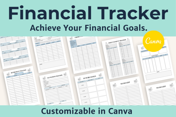 Download Editable Finance Tracker Canva Template - Finance Collection