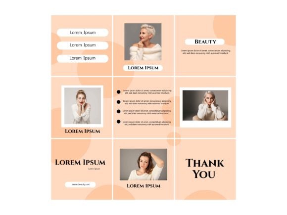 Download Media Social Template Beauty Color Beige - Beige Collection