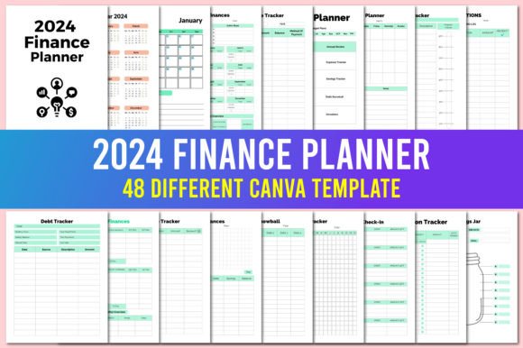 Download Editable 2024 Finance Planner Canva - Finance Collection