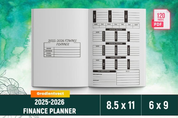 Download (KDP) 2025-2026 Finance Planner Canva - Finance Collection