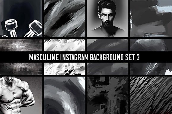 Download 12 Masculine Instagram Backgrounds Set 3 - Instagram Collection