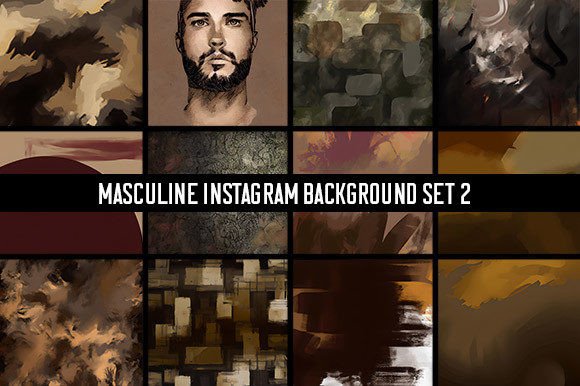Download 12 Masculine Instagram Backgrounds Set 2 - Instagram Collection