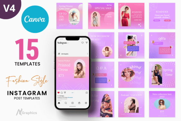Download 15 Dark Fashion Instagram Post Templates - Instagram Collection