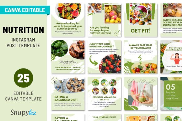 Download Nutrition Instagram Templates - Instagram Collection