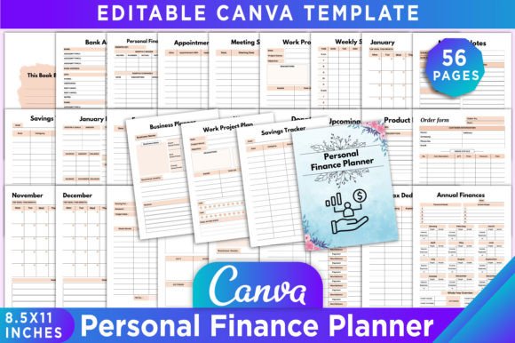 Download Personal Finance Planner Canva Template - Finance Collection