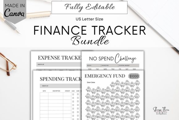 Download Finance Tracker Bundle | Canva Template - Finance Collection