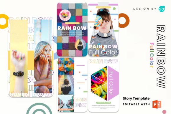 Download Instagram Stories Template - Rainbow - Instagram Collection
