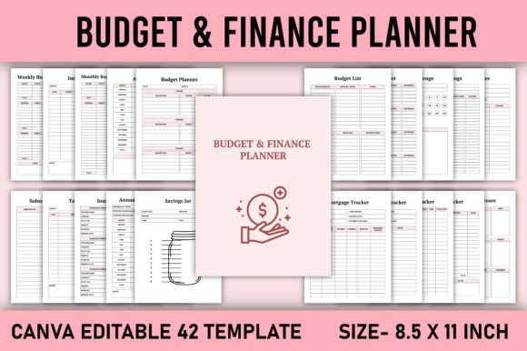 Download Budget &amp; Finance Planner Canva Template - Finance Collection