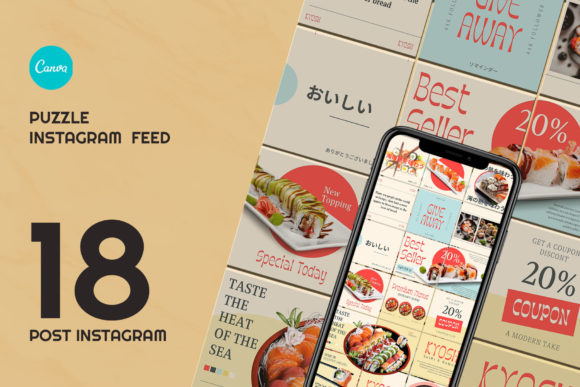 Download Sushi Puzzle Instagram | CANVA - Instagram Collection