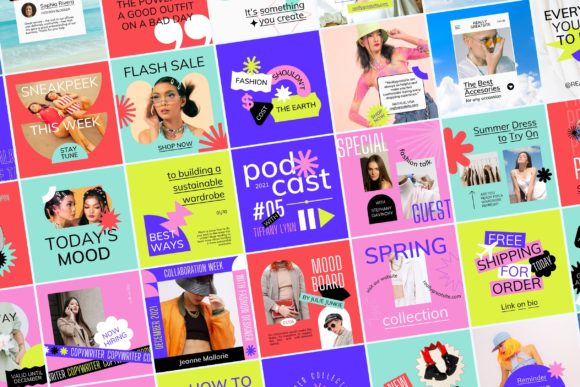 Download Fun Vibrant Instagram Kit - Instagram Collection