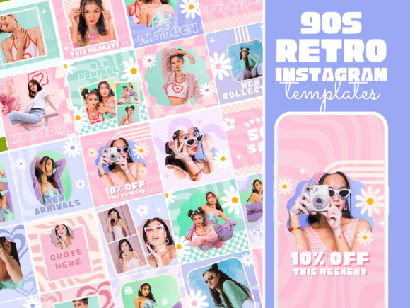 Download Retro Y2K Instagram Templates - Instagram Collection