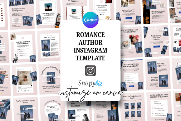Download Romance Author Canva Instagram Template - Instagram Collection