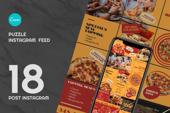 Download Pizza Puzzle Instagram | CANVA - Instagram Collection