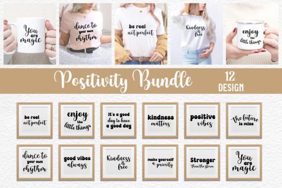 Download 12 Positivity SVG Design, Mental Health - Positivity Collection