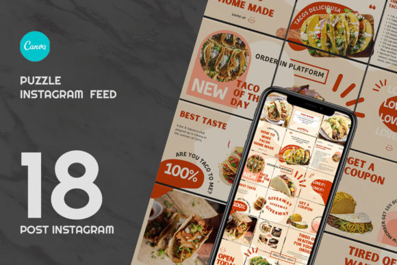 Download Taco Puzzle Instagram | CANVA - Instagram Collection