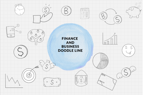Download Finance and Business Doodle Line - Finance Collection